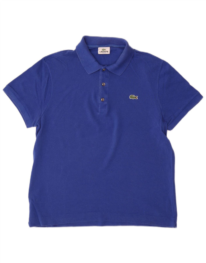 LACOSTE Ανδρικό πουκάμισο Polo Slim Fit Μέγεθος 5 Μεγάλο Μπλε Βαμβακερό