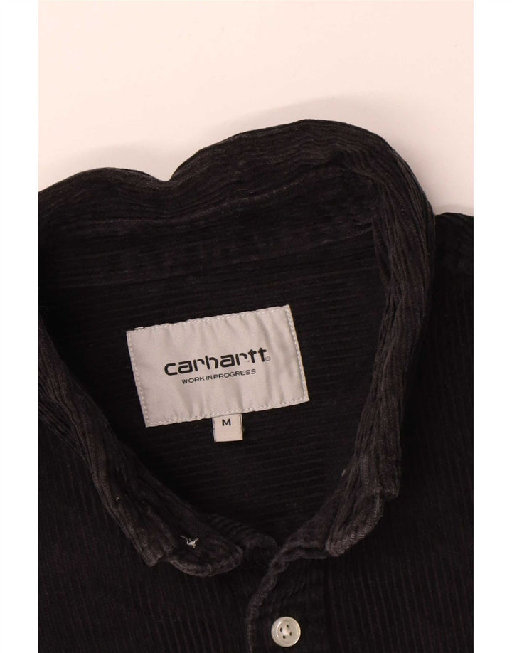 Ανδρικό κοτλέ πουκάμισο Carhartt, μεσαίο μαύρο βαμβακερό