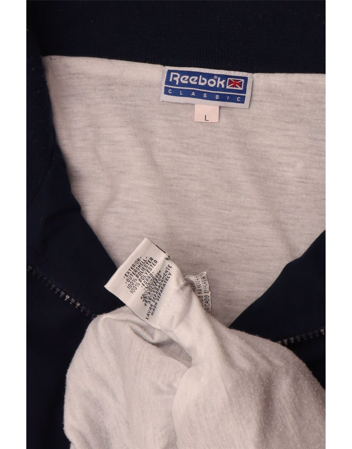 Ανδρική φόρμα με γραφικά Reebok Top Jacket Large Navy Blue Colourblock