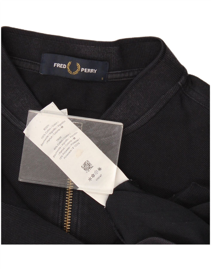 Fred Perry Ανδρικό πουκάμισο Polo Μικρό μπλε Navy Colourblock βαμβακερό