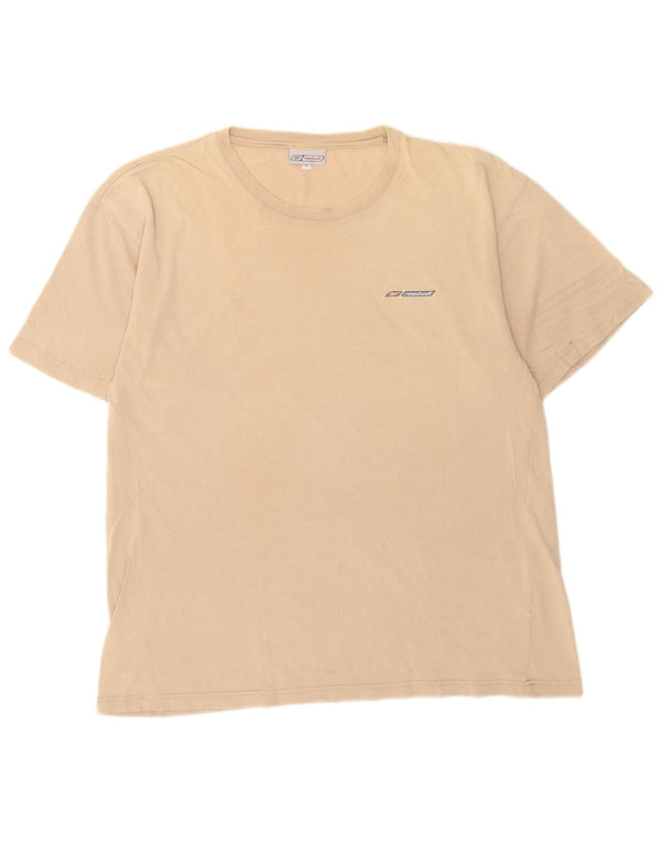Ανδρικό T-Shirt Reebok Top XL Beige βαμβακερό