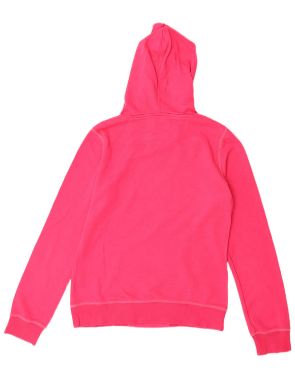 CHAMPION Γυναικεία Heritage Fit Graphic Hoodie Jumper UK 10 Small Pink Cotton
