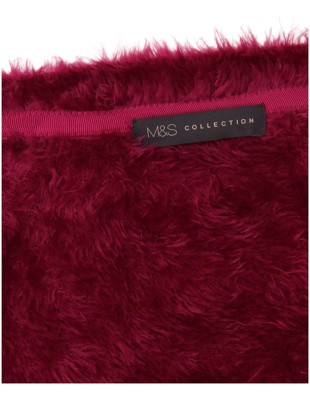 MARKS & SPENCER Γυναικεία 3/4 μανίκια Bolero Jumper UK 22 3XL Maroon