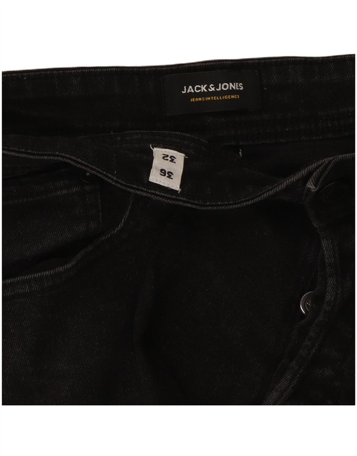Jack & Jones Ανδρικό GLENN Slim Jeans W36 L32 Μαύρο βαμβακερό