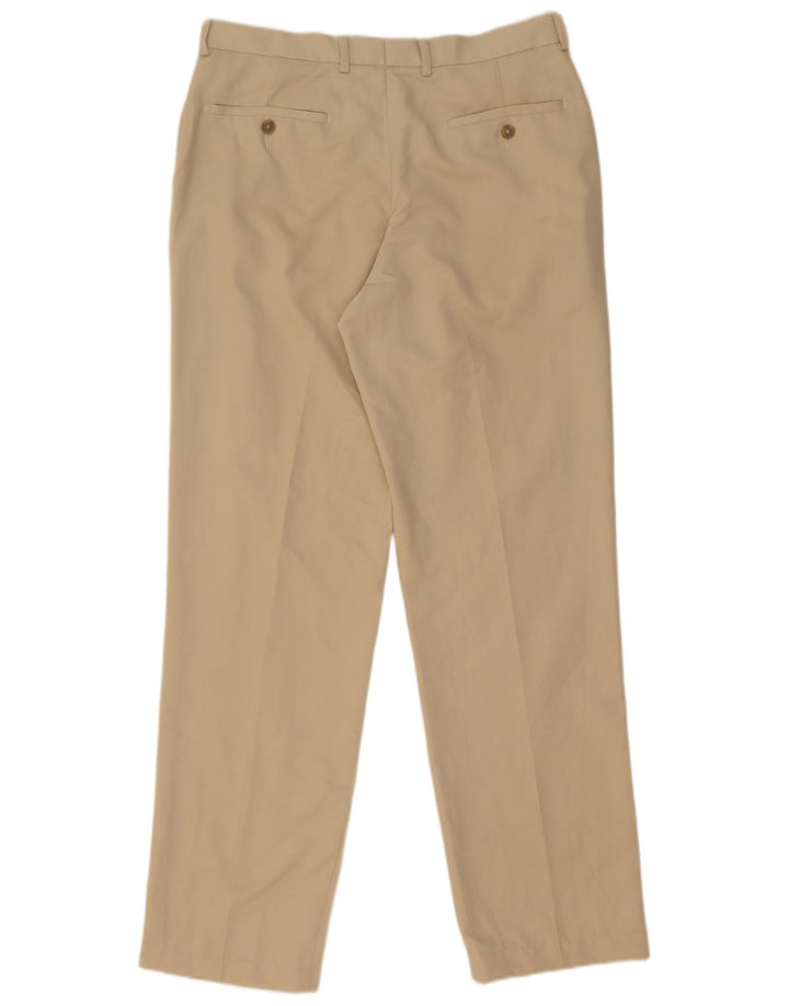 Marks & Spencer Ανδρικό ίσιο παντελόνι Chino W34 L33 Beige Polyester