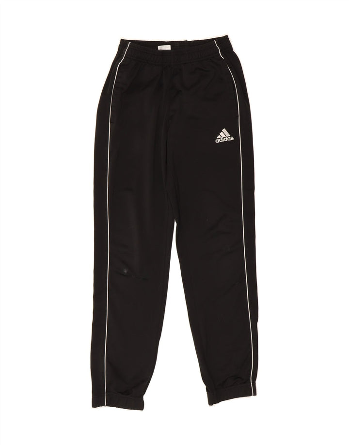 ADIDAS Mens Tracksuit Trousers Joggers Small Black Polyester Vintage Adidas and Second-Hand Adidas from Messina Hembry 
