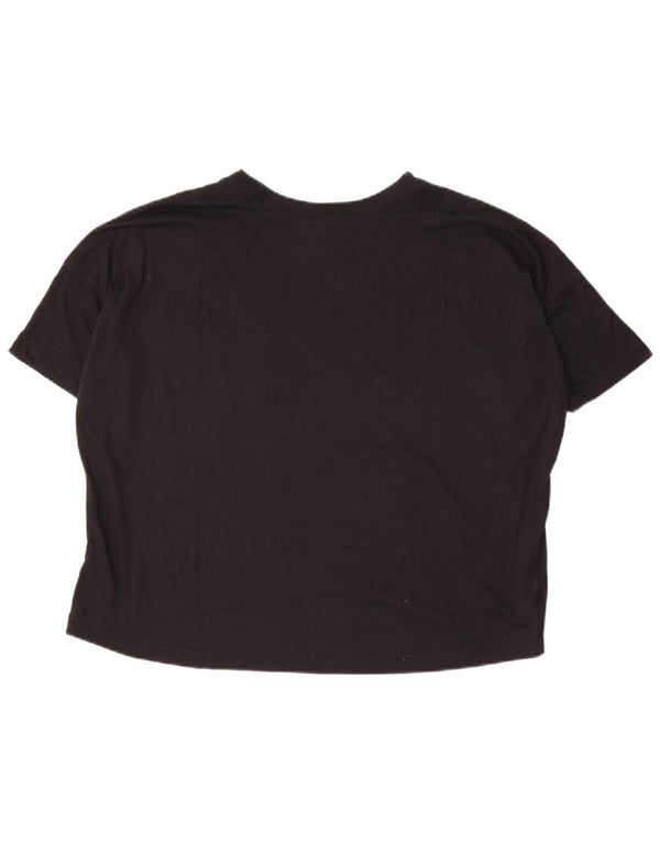 Γυναικείο γραφικό μπλουζάκι Nike Crop τοπ 10 μικρού μαύρου πολυεστέρα