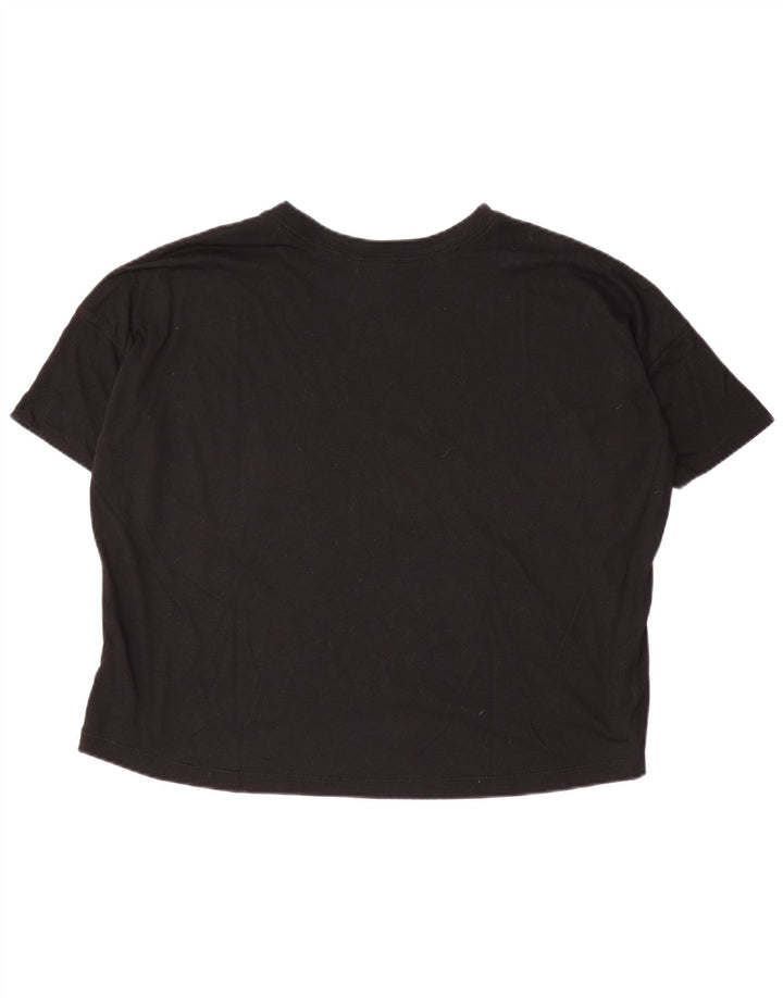 Γυναικείο γραφικό μπλουζάκι Nike Crop τοπ 10 μικρού μαύρου πολυεστέρα