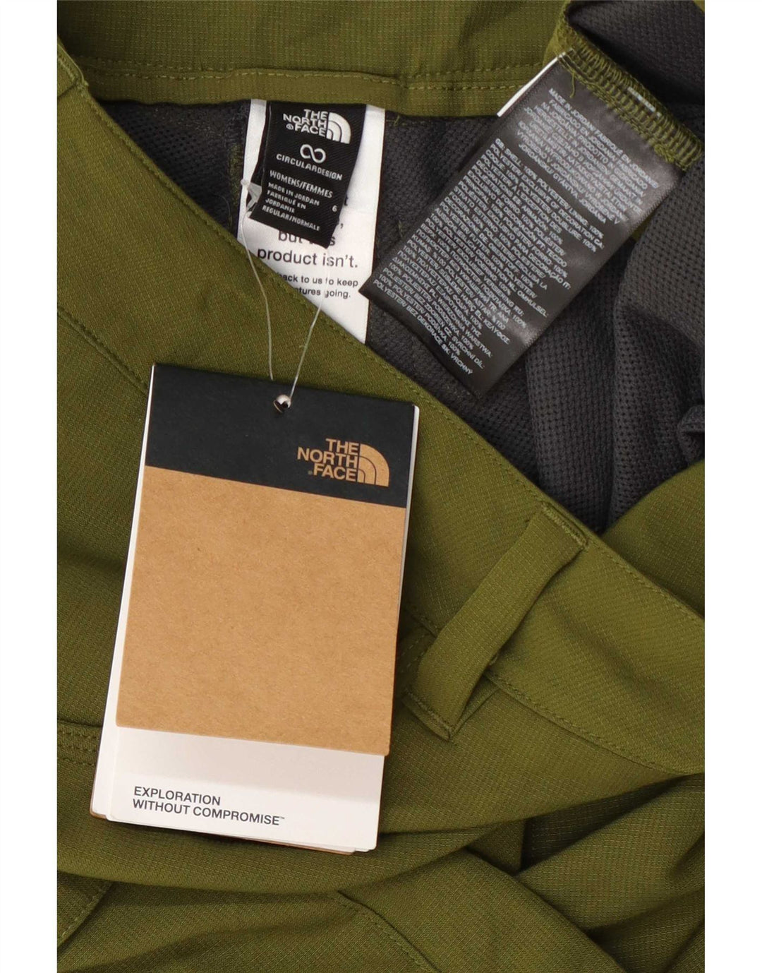 Το γυναικείο σορτς Cargo North Face US 6 Medium W30 Green Polyester