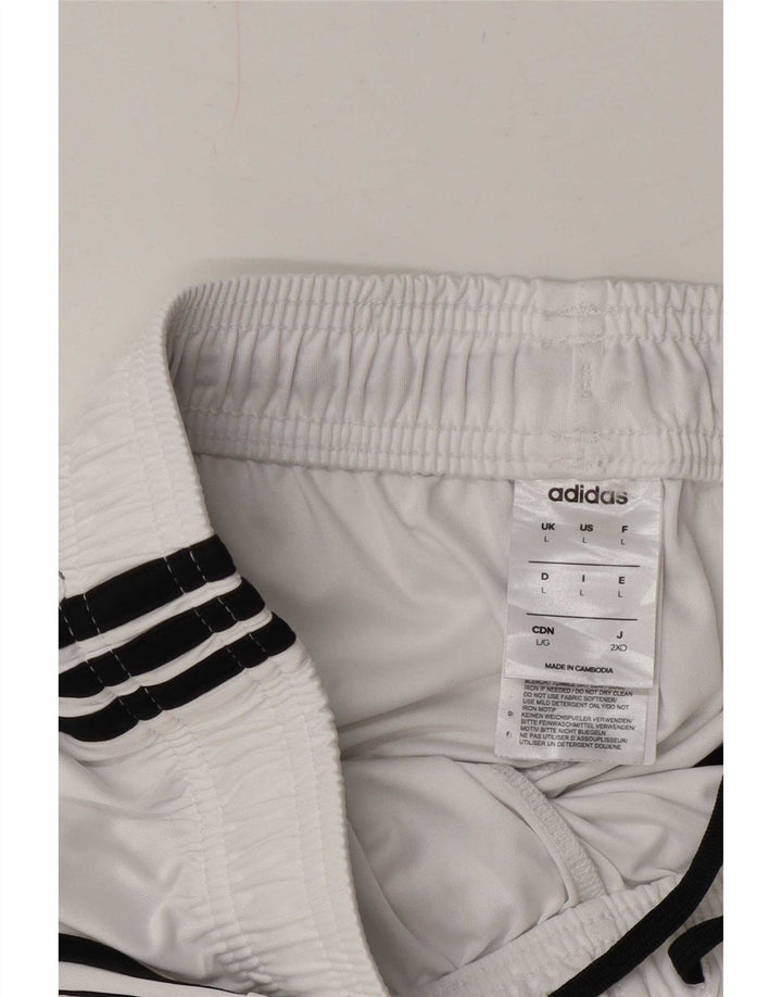 Ανδρικό σορτς Adidas Climalite Sport μεγάλο λευκό πολυεστέρα