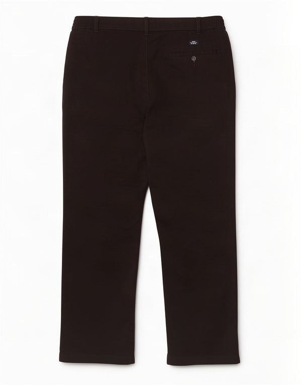 Marks & Spencer Mens Blue Harbour Straight Chino Trousers W38 L29 Black