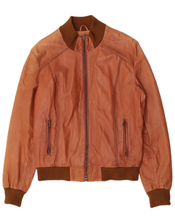 Vimapel Ανδρικό Bomber Δερμάτινο Μπουφάν IT 50 Large Brown Δερμάτινο