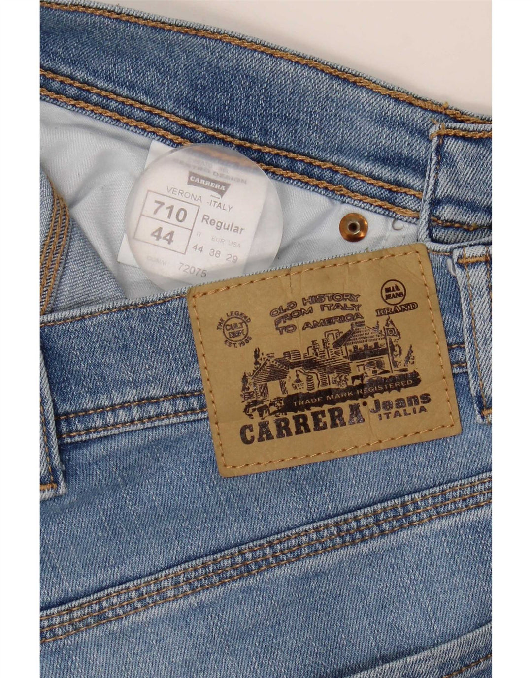 Carrera Womens 710 IT 44 Medium W29 L31 Blue Colourblock Βαμβακερό