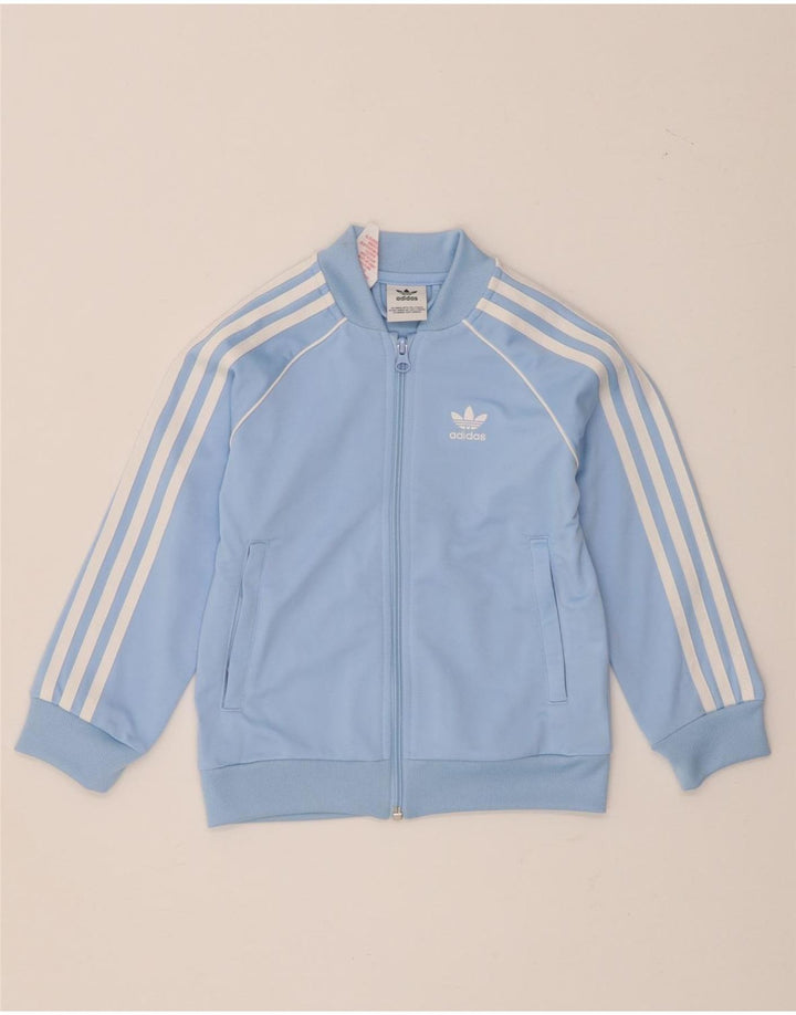 Adidas Boys αθλητική φόρμα Top Jacket 5-6 Years Blue Polyester