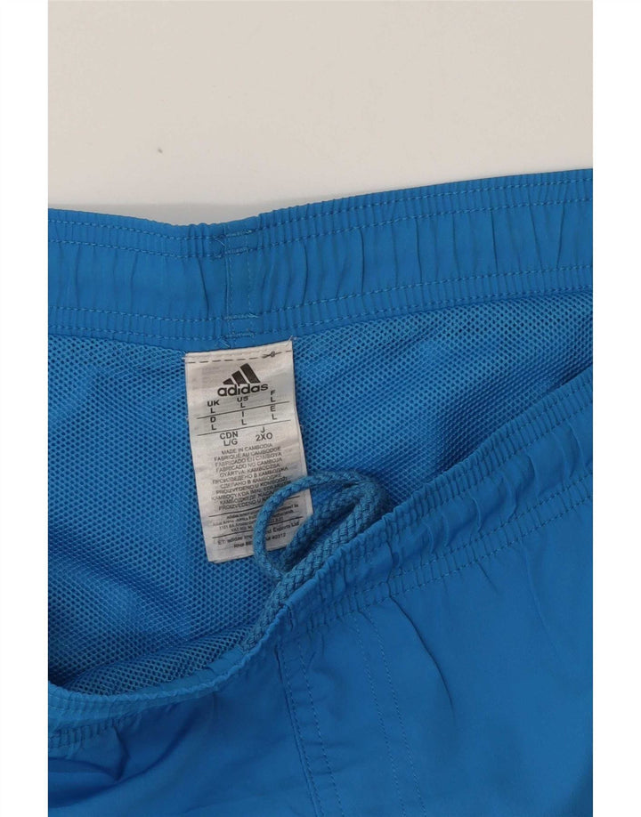 Ανδρικό σορτς κολύμβησης Adidas μεγάλο μπλε πολυεστέρα