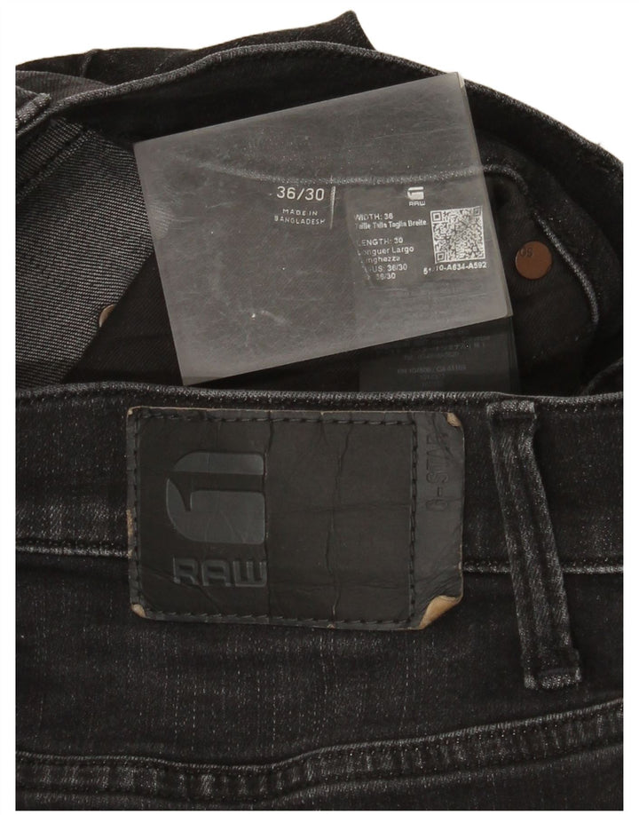 Ανδρικό Slim Jeans G-Star W36 L30 μαύρο βαμβακερό