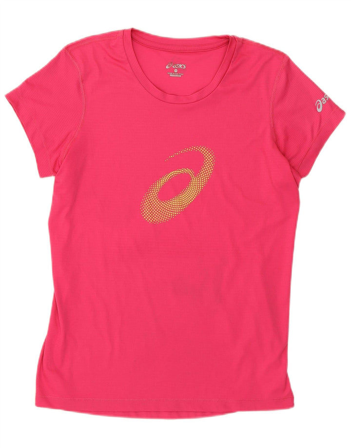 Γυναικείο γραφικό μπλουζάκι Asics Top UK 10 Small Pink