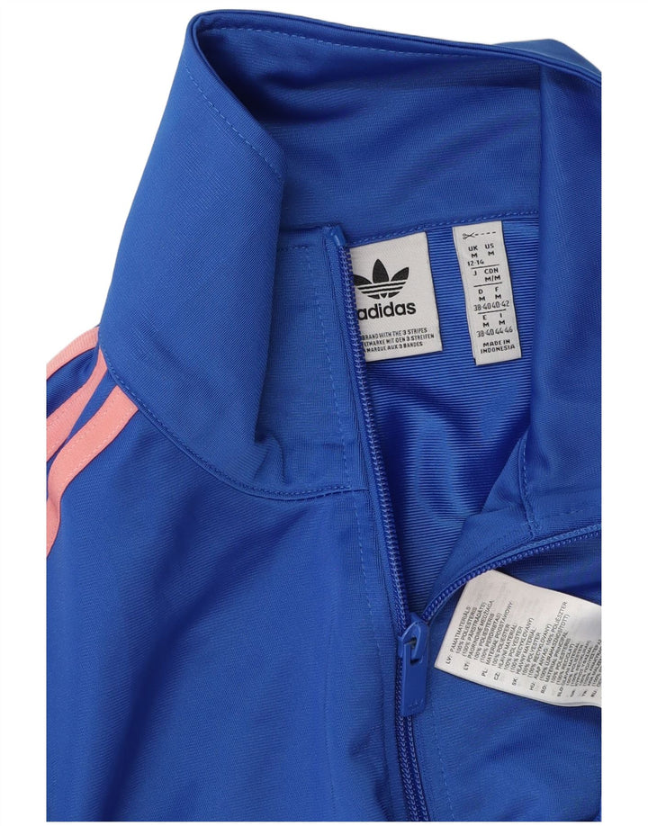Γυναικεία αθλητική φόρμα Adidas Top Jacket UK 12/14 Medium Blue Polyester