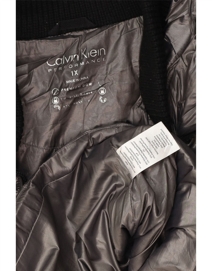 Calvin Klein Γυναικείο μπουφάν με επένδυση UK 18 XL Γκρι πολυεστέρας