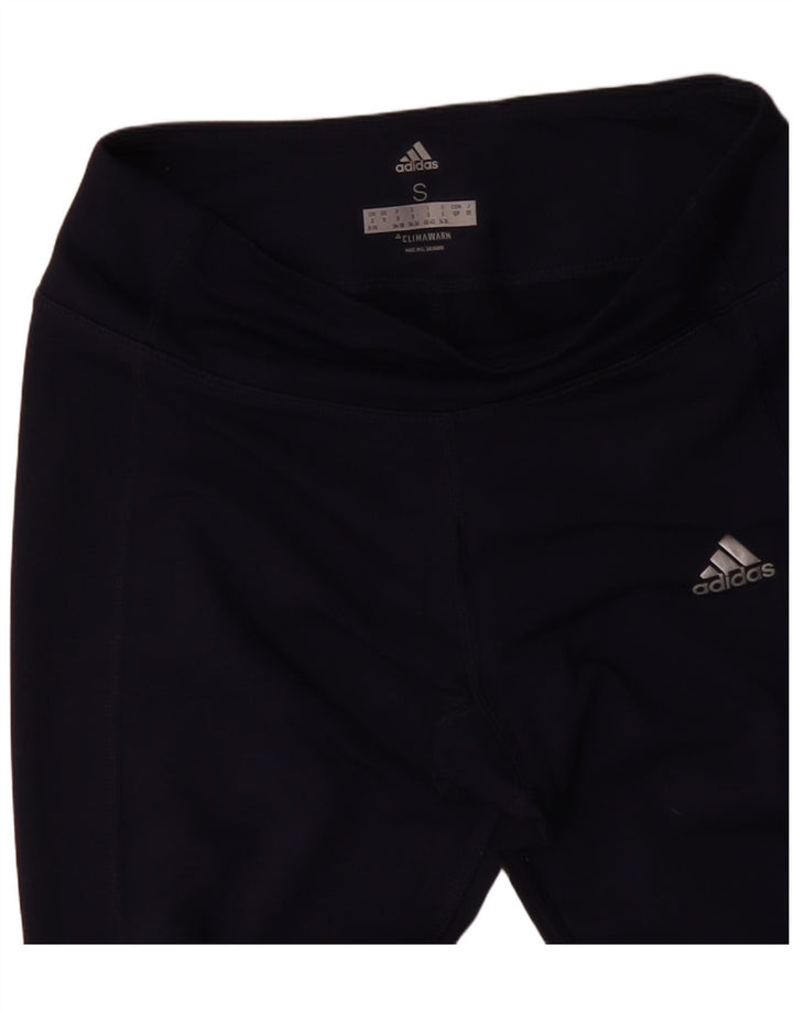 Γυναικεία κολάν ADIDAS Climawarm UK 8/10 Small Navy Blue Polyester