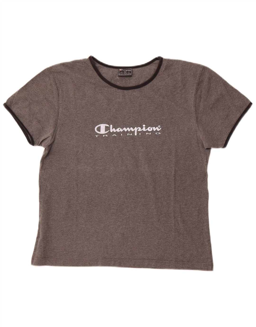 Γυναικείο T-Shirt CHAMPION Top UK 18 XL Γκρι βαμβακερό