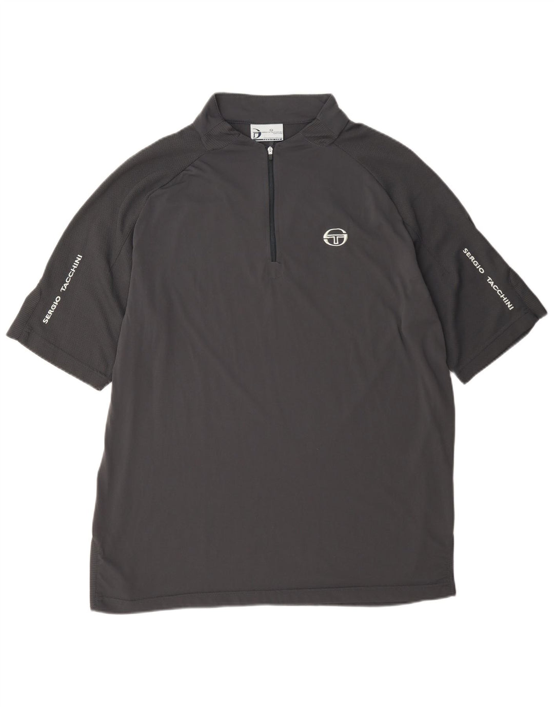 Sergio Tacchini Ανδρικό T-Shirt με φερμουάρ Top XL Γκρι