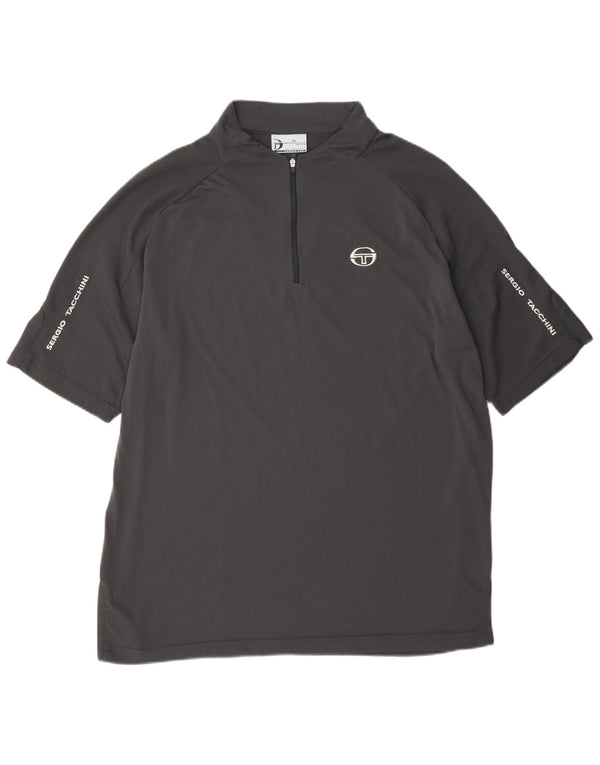 Sergio Tacchini Ανδρικό T-Shirt με φερμουάρ Top XL Γκρι