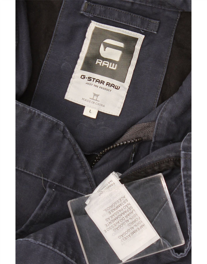 G-STAR Γυναικείο Utility Jacket UK 16 Large Navy Blue Cotton