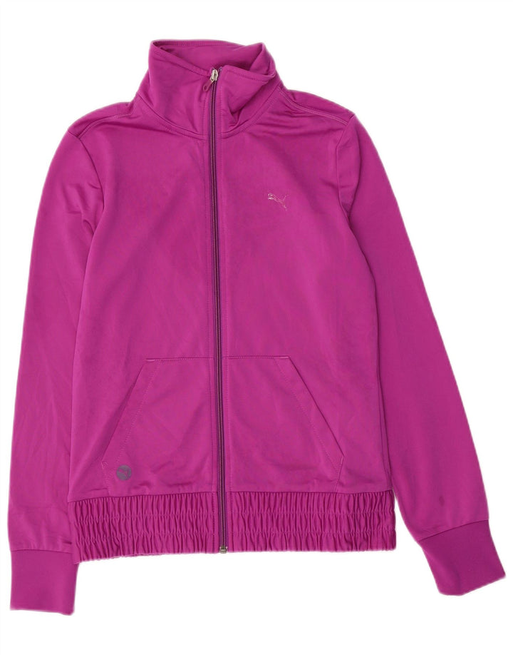 Puma Γυναικεία αθλητική φόρμα Top Jacket UK 10 Small Pink Polyester