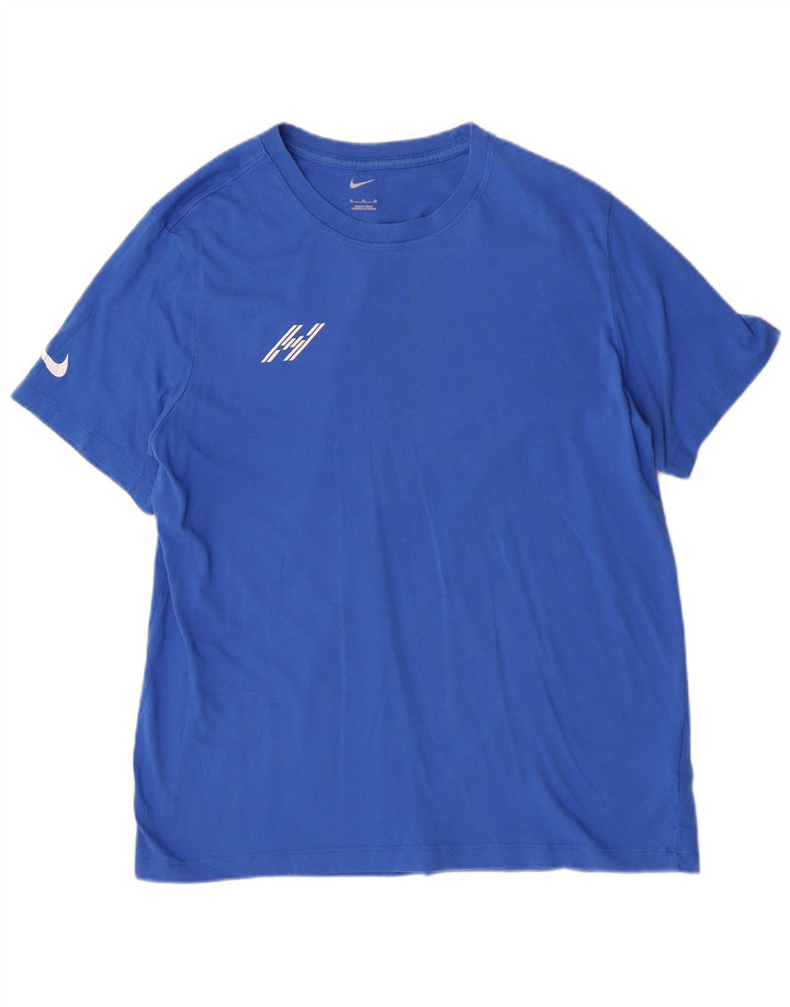 Ανδρικό γραφικό μπλουζάκι Nike XL Μπλε βαμβακερό