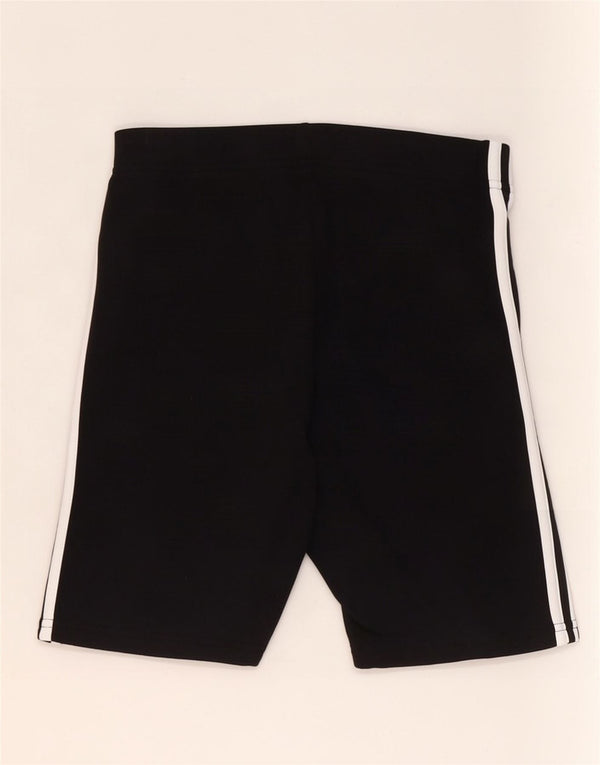 Γυναικείο αθλητικό σορτς Adidas UK 12/14 μεσαίο μαύρο βαμβακερό