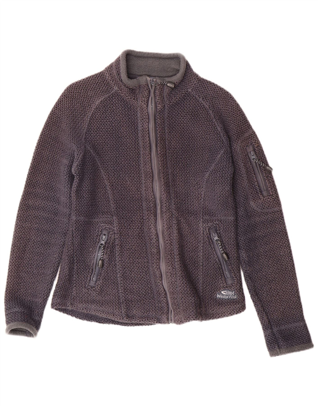 Γυναικεία αθλητική φόρμα WEIRD FISH Top Jacket UK 10 Small Navy Blue Cotton