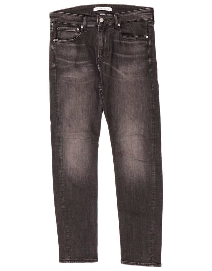 Calvin Klein Ανδρικό Slim Jeans W32 L30 Γκρι βαμβακερό