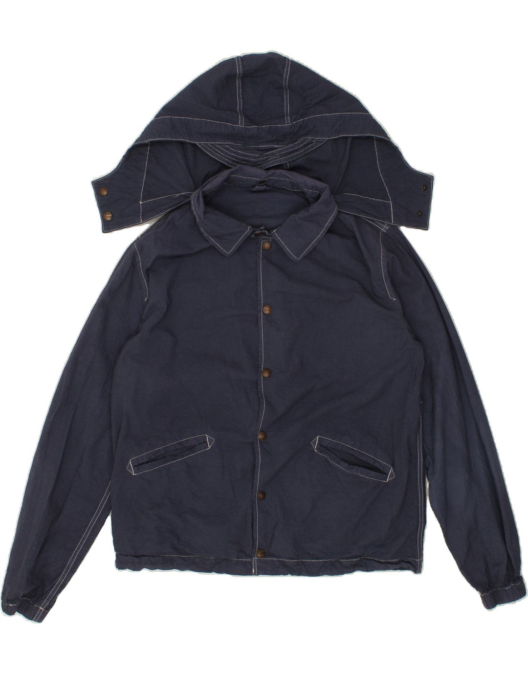 VINTAGE Ανδρικό Bomber Jacket με κουκούλα IT 50 Large Navy Blue