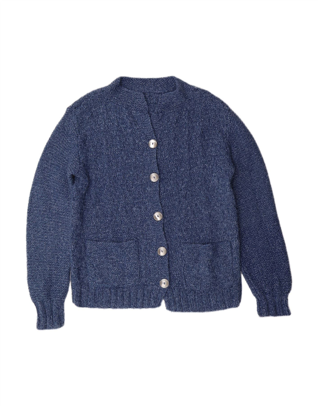 VINTAGE Womens Cardigan Sweater UK 16 Large Blue