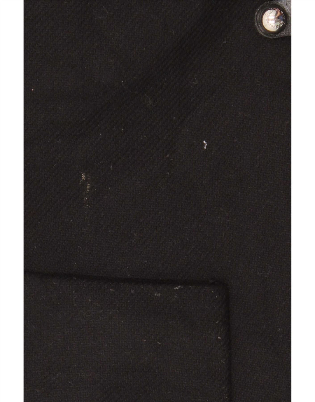 Zara Γυναικείο Πανωφόρι με Κουκούλα UK 10 Small Black Wool