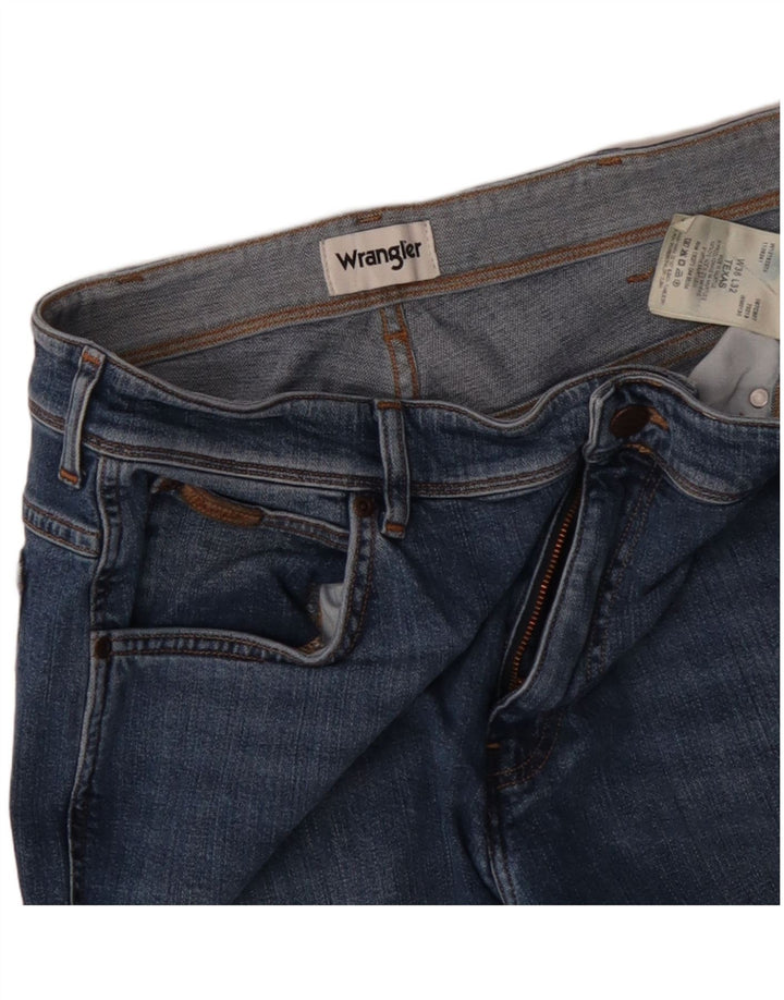 WRANGLER Ανδρικό Texas Straight Jeans W36 L32 Μπλε βαμβακερό