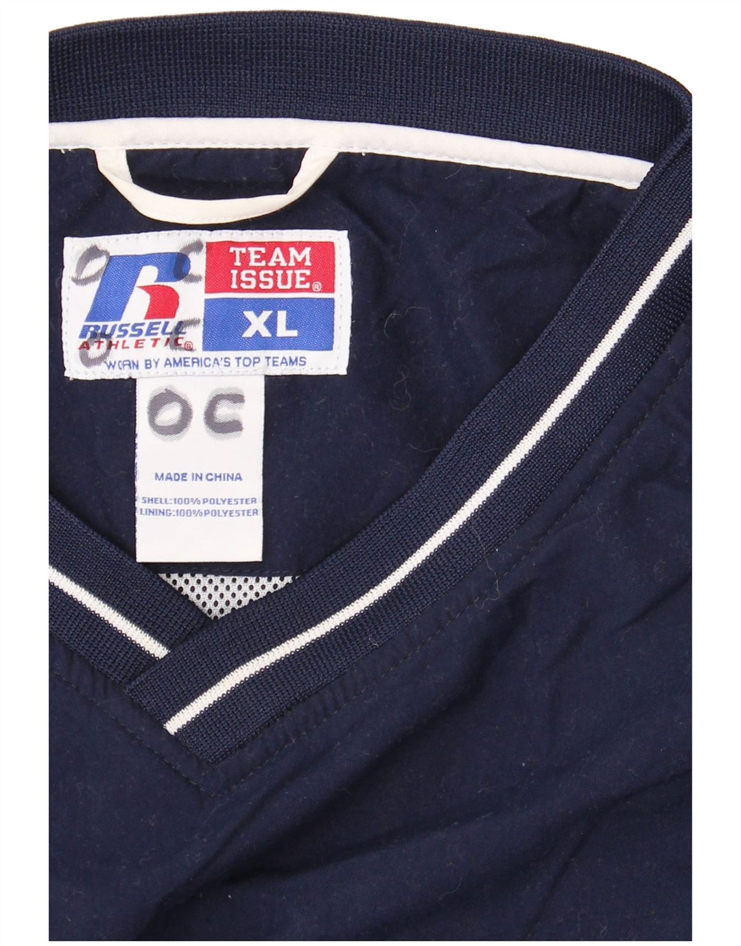 Ανδρικό φούτερ RUSSELL ATHLETIC Jumper XL Navy Blue Colorblock Πολυεστέρας