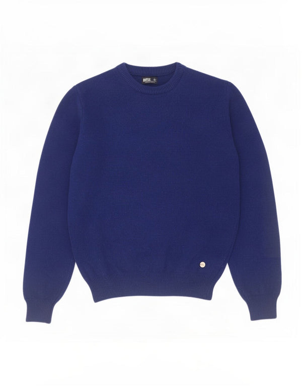 Ανδρικό πουλόβερ Rifle Crew Neck Jumper Medium Blue Wool