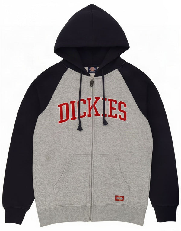 Dickies Ανδρικό πουλόβερ με κουκούλα με φερμουάρ Medium Grey Colourblock