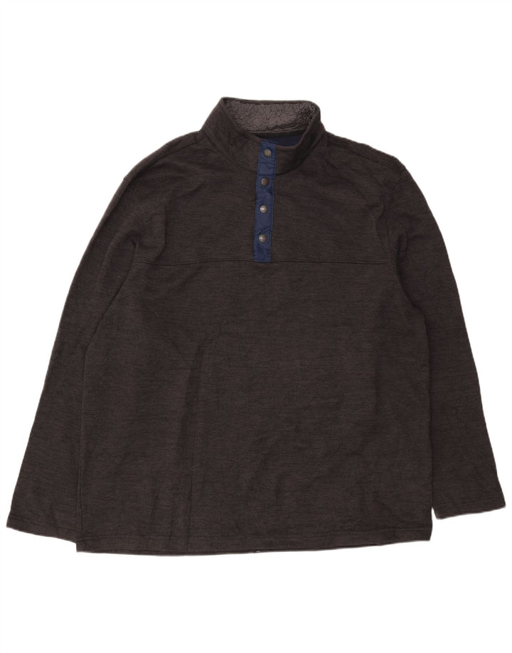 Ανδρικό φούτερ IZOD με λαιμόκοκκο Jumper XL Γκρι πολυεστέρας ψαροκόκαλο