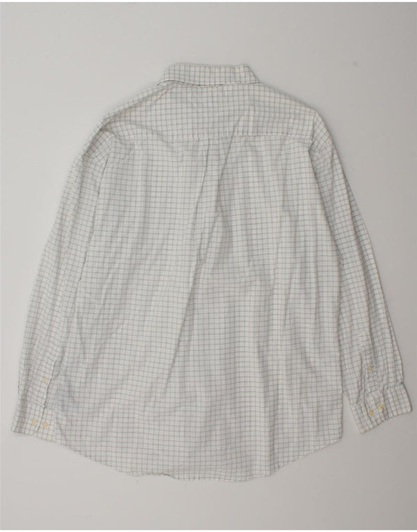 Tommy Hilfiger Mens Shirt XL White Check Cotton