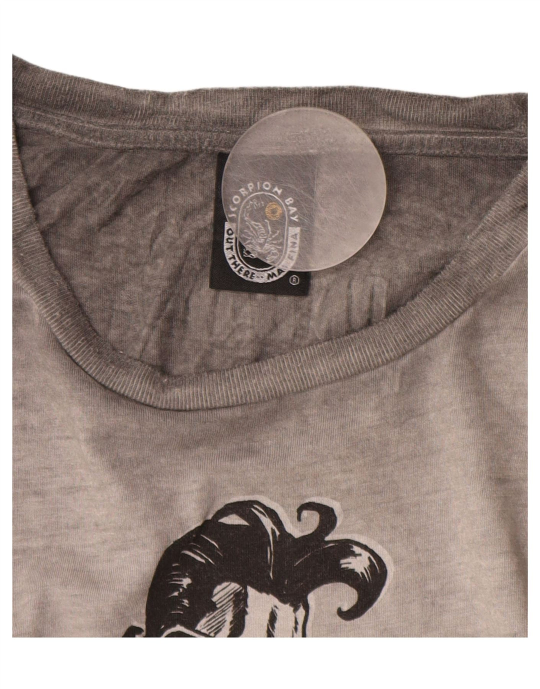 Scorpion Bay Ανδρικό γραφικό τοπ μακρυμάνικο XL γκρι βαμβακερό
