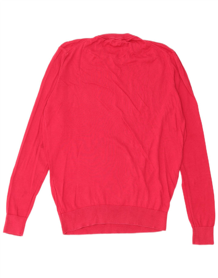 Roberto Cavalli Ανδρικό πουλόβερ με λαιμόκοψη, μικρό κόκκινο