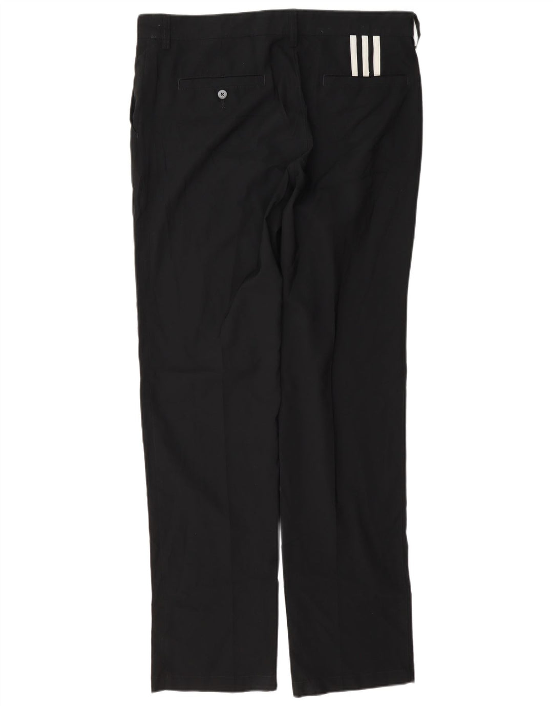 Ανδρικό ίσιο παντελόνι Chino Adidas Climalite W34 L34 Μαύρο πολυεστέρα