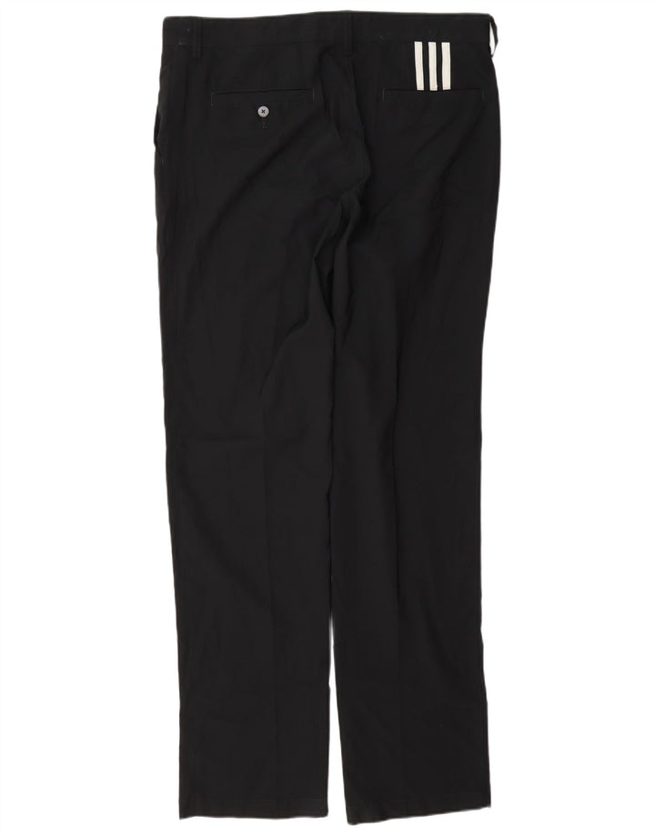 Ανδρικό ίσιο παντελόνι Chino Adidas Climalite W34 L34 Μαύρο πολυεστέρα