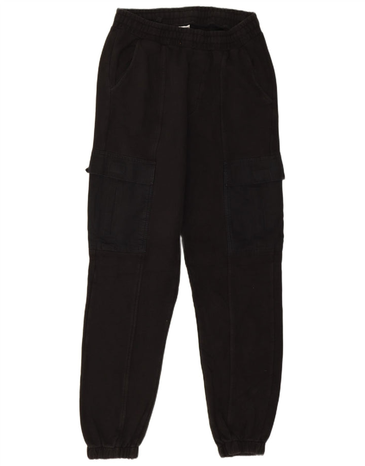 Zara Ανδρική φόρμα Cargo Παντελόνι Joggers Μεσαίο Μαύρο Βαμβακερό