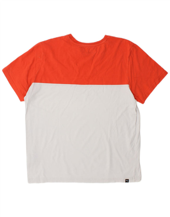 Ανδρικό T-Shirt PUMA Μπλουζάκι μεσαίο λευκό βαμβακερό