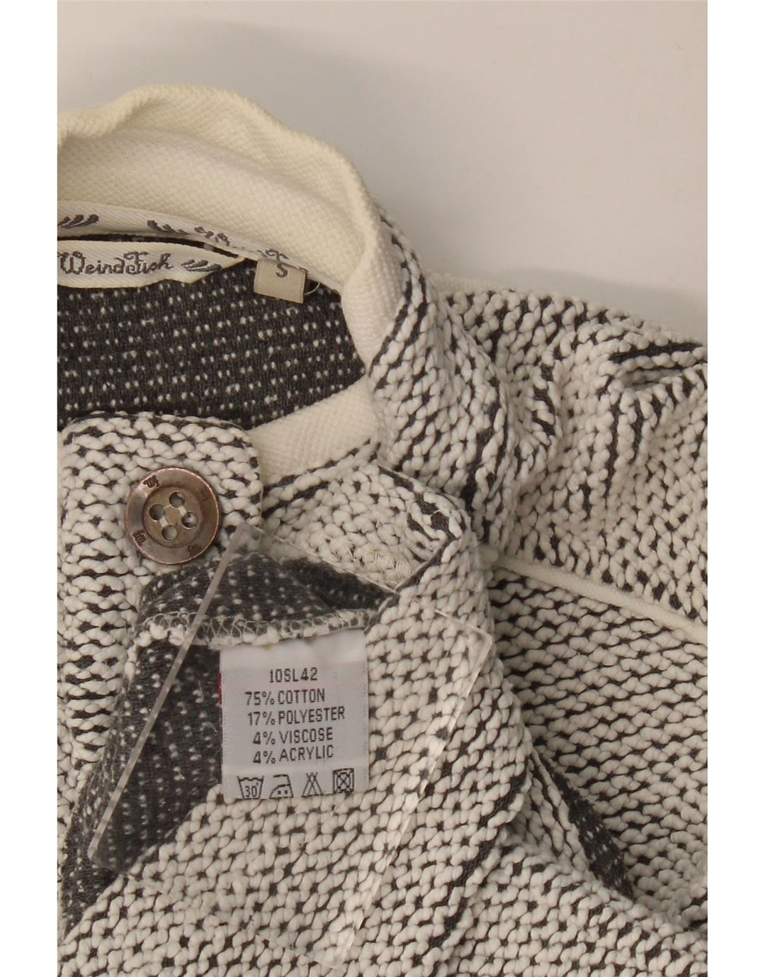 Γυναικείο φούτερ Weird Fish με λαιμόκοψη Jumper UK 10 Small Grey Cotton