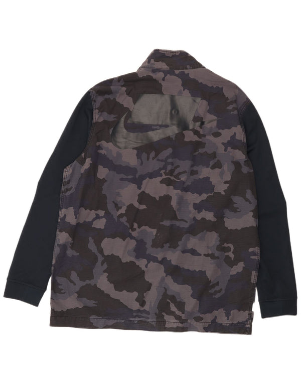 Ανδρικό μπουφάν Nike Graphic Utility UK 42 XL Navy Blue Camouflage Cotton